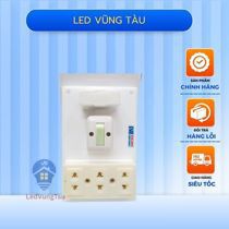 Bảng điện táp lô 1 công tắc, 3 ổ cắm có cầu chì BN3 Sopoka