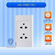 Ổ cắm đôi 3 chấu S18UE2 Sino